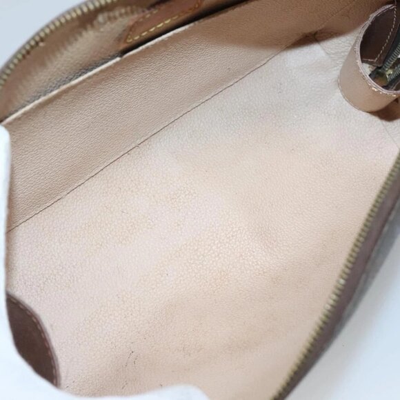 LOUIS VUITTON Monogram Trousse Demi Ronde Cosmetic Pouch LV Auth - Picture 14 of 16